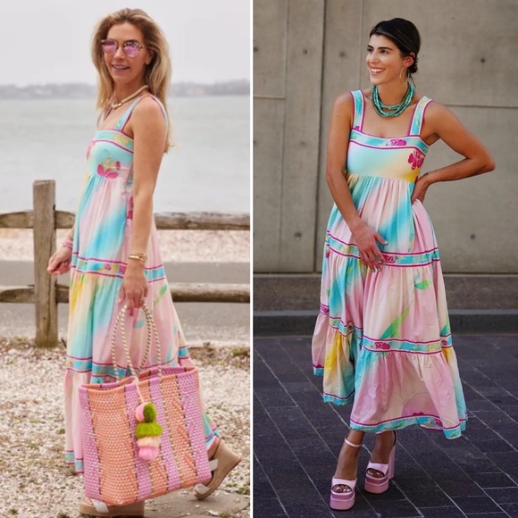 Hunter Bell Rita Gradation Floral Maxi Dress Size XS - Picture 2 of 16